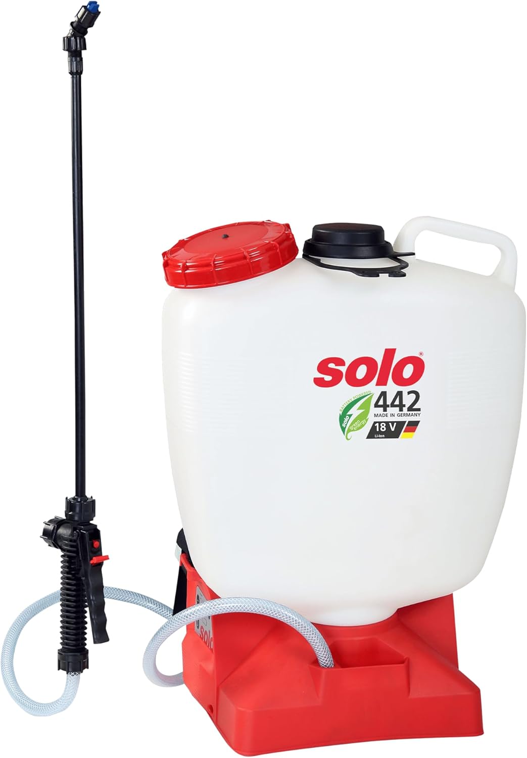 Solo 442 Akku Rückenspritze - Drucksprüher Made in Germany, Weiß