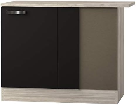 Kult Eckunterschrank incl. ARBEITSPLATTE »Faro«, grau, Breite 110 cm, UEL106-9+KUFR