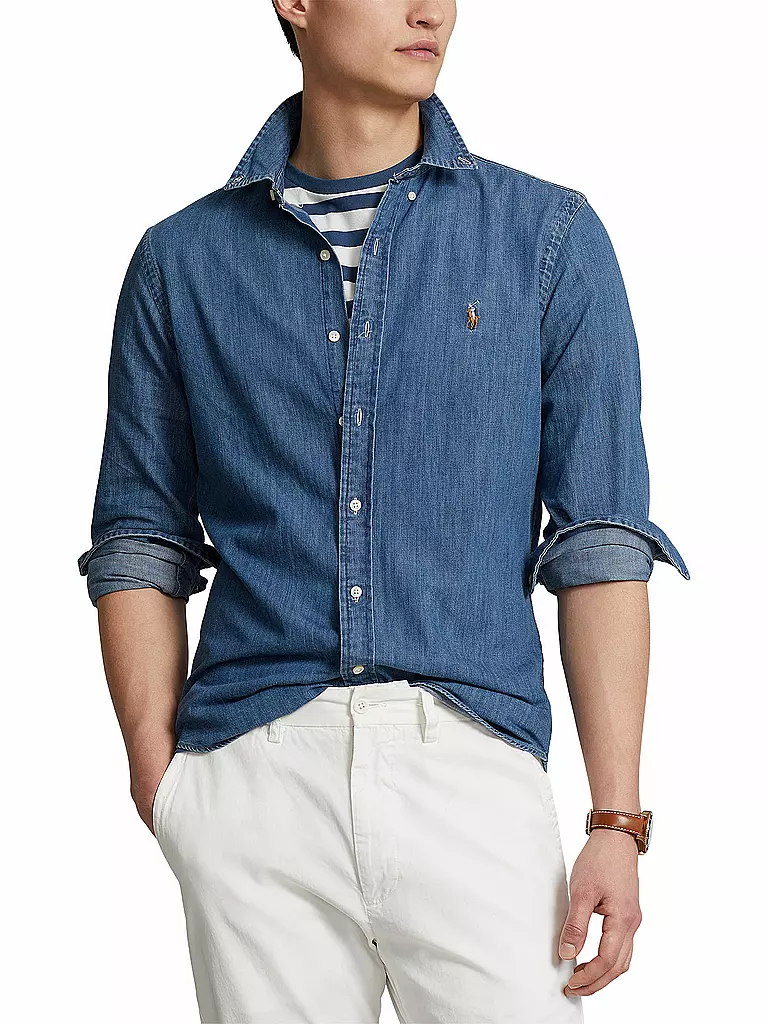 POLO RALPH LAUREN Jeanshemd Slim Fit blau