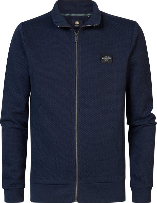 Petrol Industries - Tazlina - Vest - Blauw - Comfortabel met Opstaande Kraag en Ritssluiting