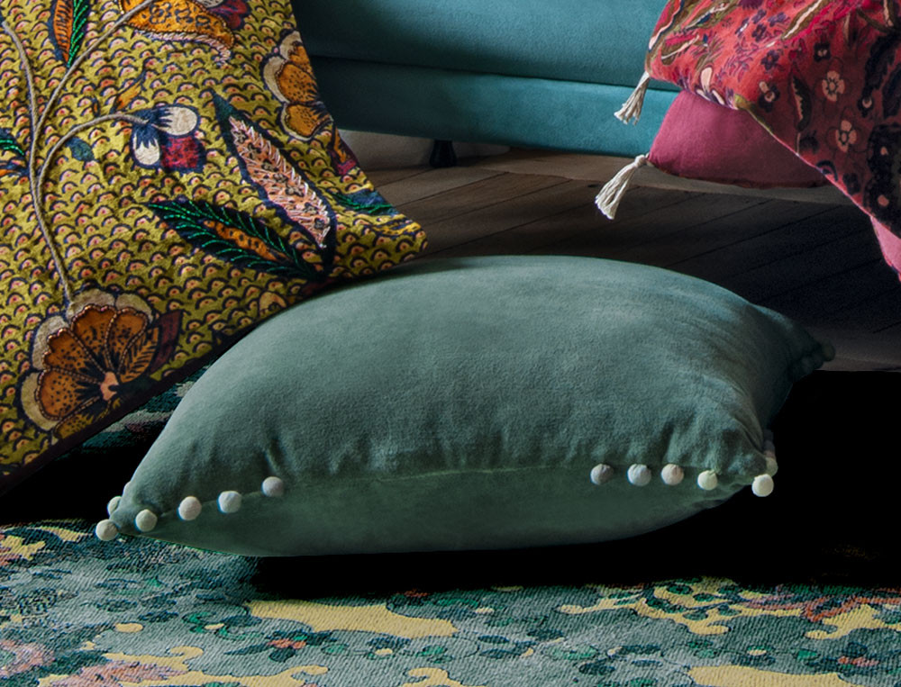 Coussin velours-Contes persans