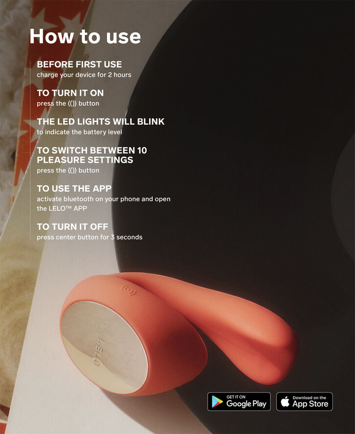 LELO Ida Wave Rabbit Vibrator Koral