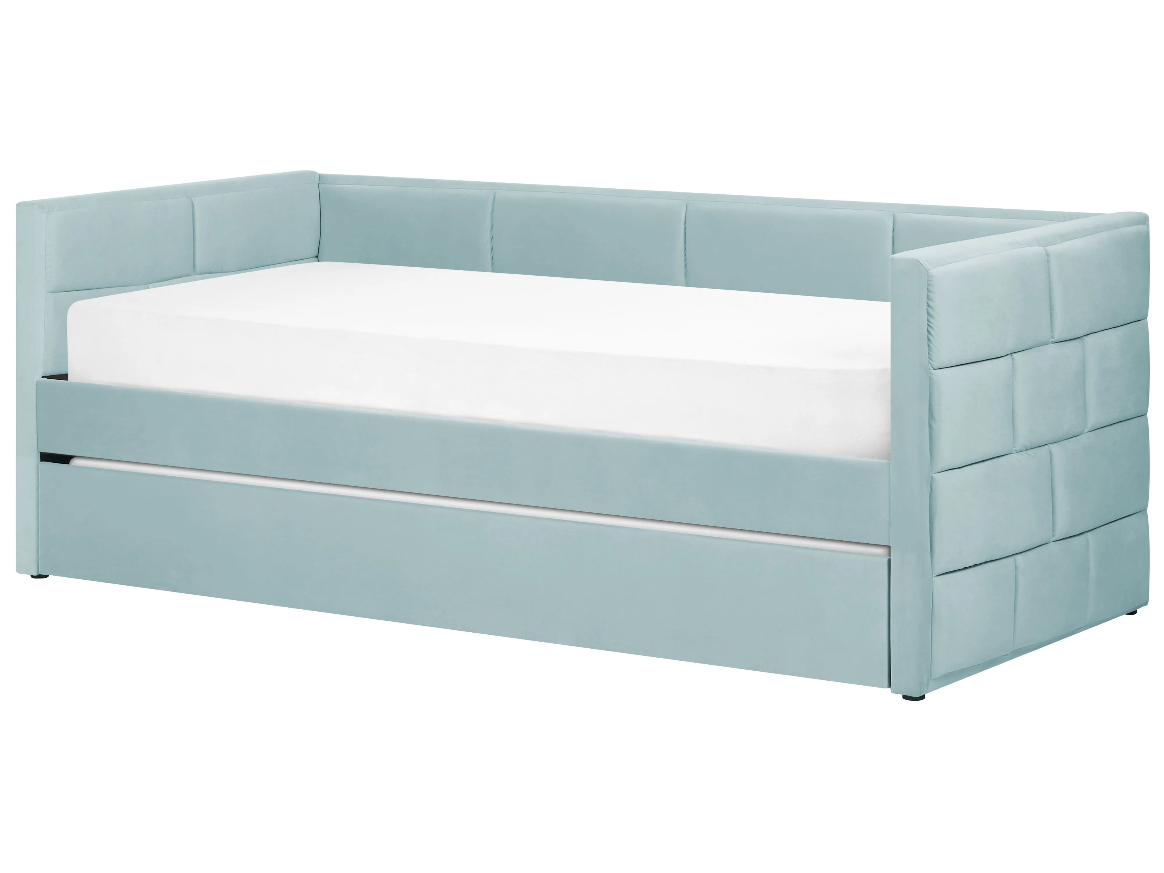 Onderschuifbed Fluweel CHAVONNE 90 x 200 cm Mintgroen