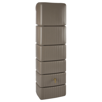 Muurregenton Slim taupe 650L   kraantje en vulautomaat
