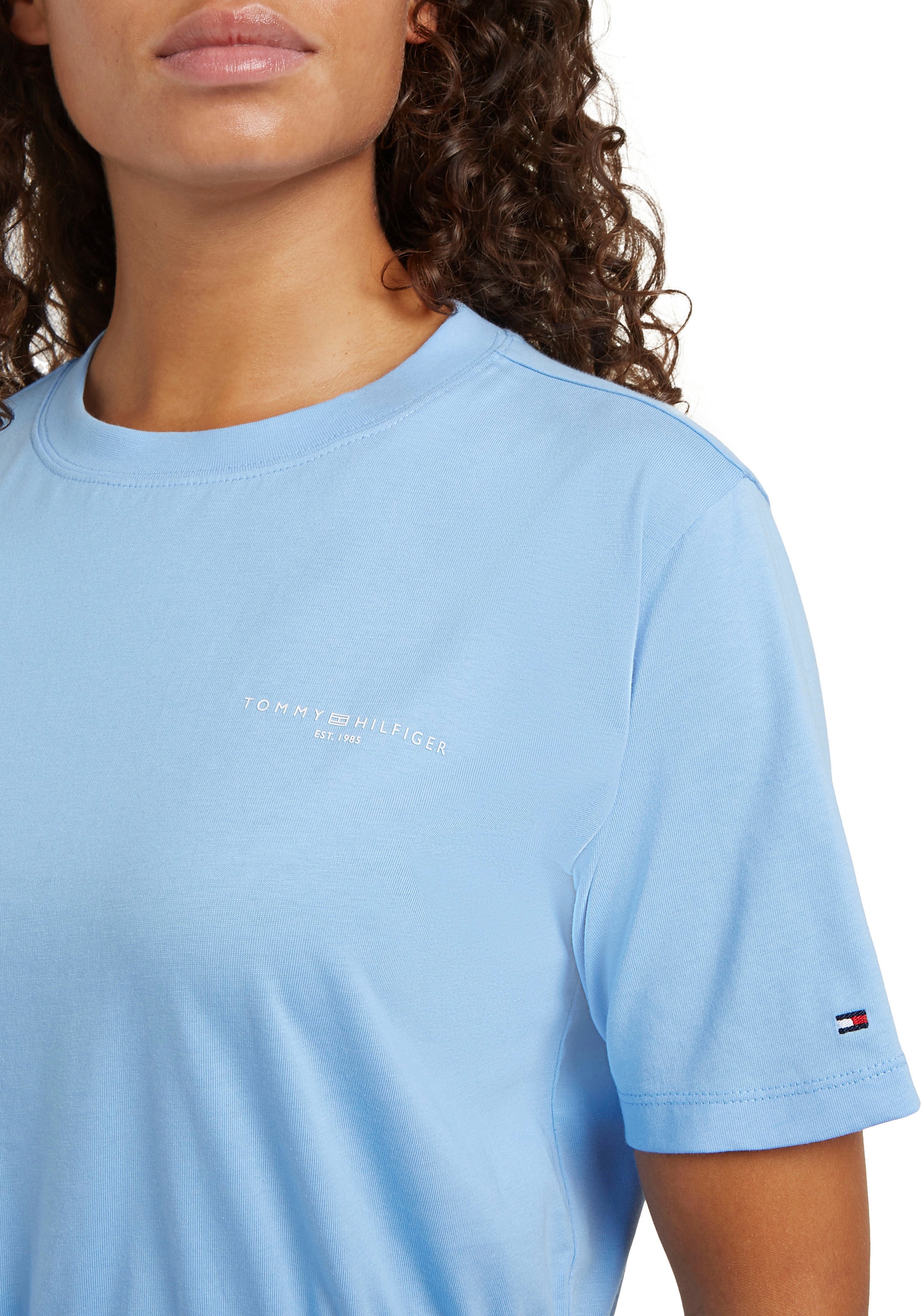 Tommy Hilfiger Shirtkleid »1985 REG MINI CORP TEE DRSS SS« mit Tommy Hilfiger Schriftzug