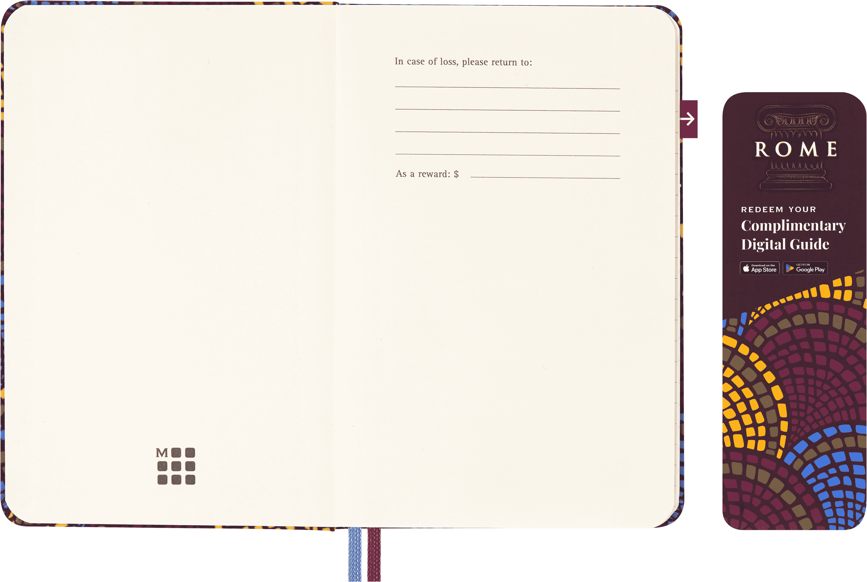 Rome Travel Guide LUXE x Moleskine Rome City Notebook, Hard Cover