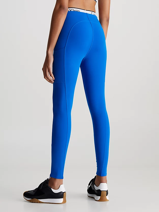 Calça legging de ginástica com cós duplo 7/8
