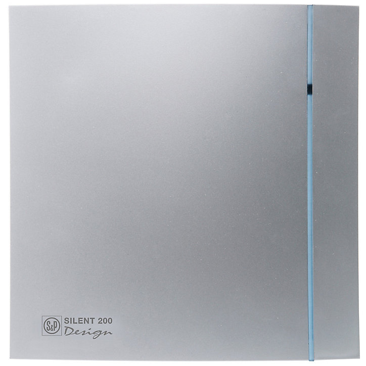 Aérateur ultra silencieux S&P Silent Design 200 CHZ Silver ø120 mm