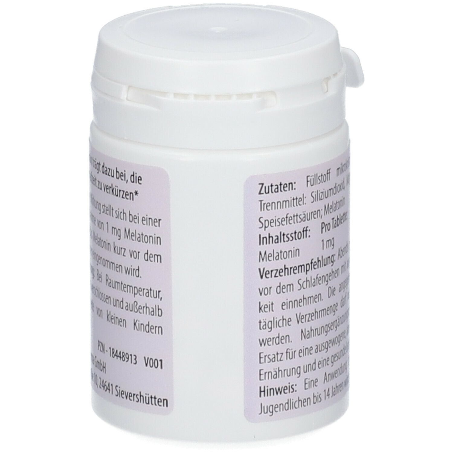 Melatonin 1 mg Tabletten vegan