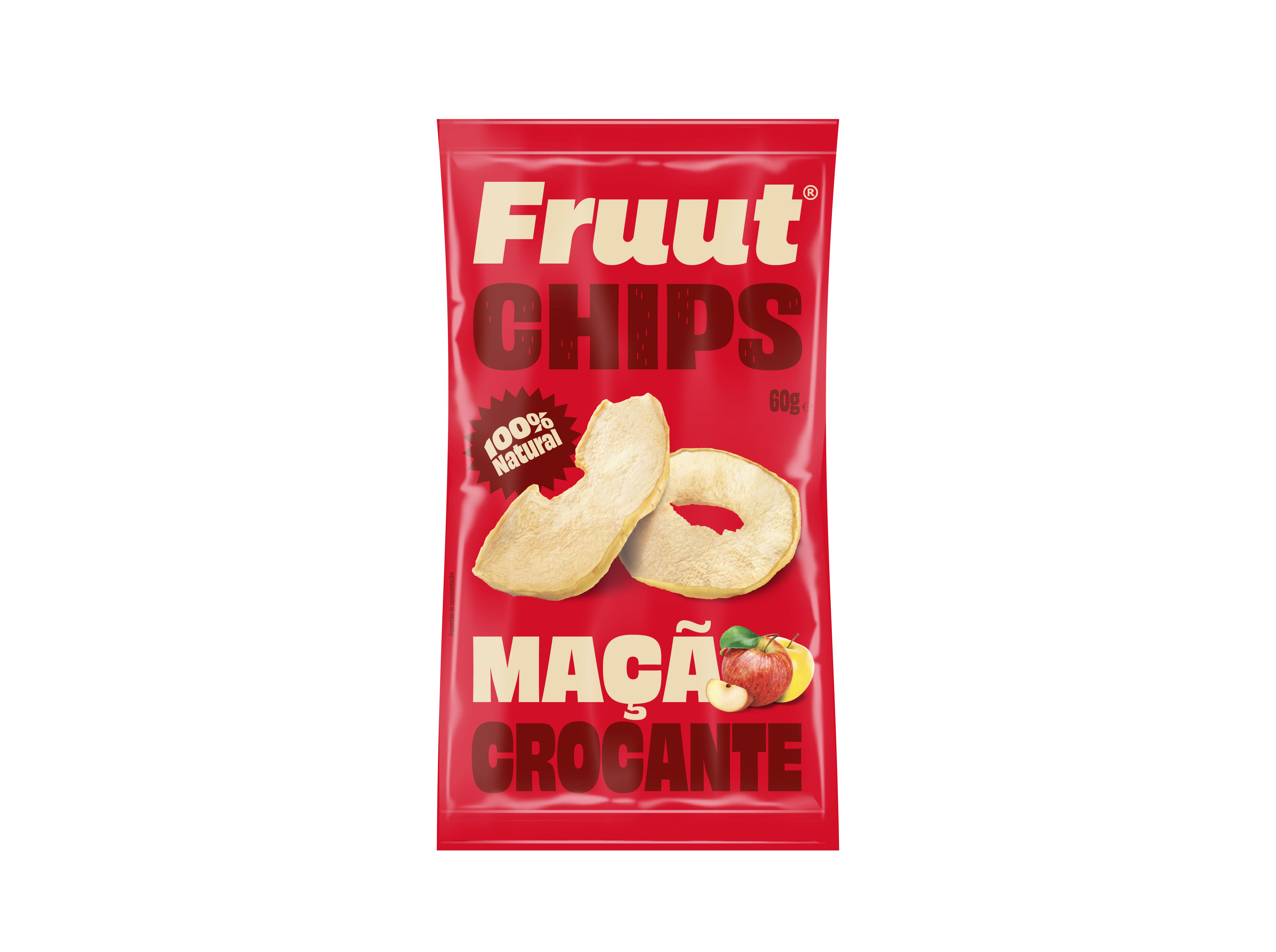 SNACK FRUUT MAÇA VERMELHO DOCE SEM AÇÚCAR 60G