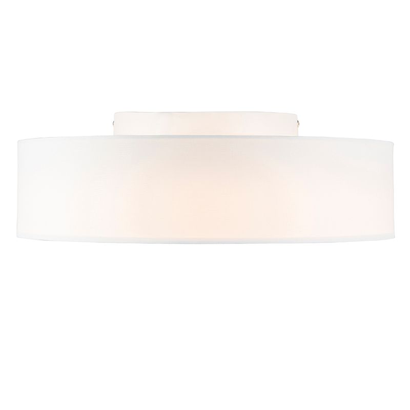 Plafondlamp wit 40 cm incl. LED - Drum LED