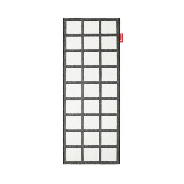 Fatboy - Carpretty Catwalk Checky Outdoor-Teppich, 80 x 200 cm, schwarz / weiss