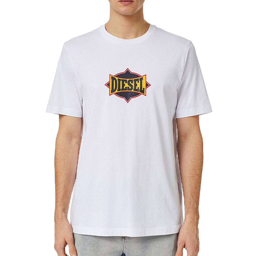 Diesel T-shirt Blanc Homme Diesel Maglietta