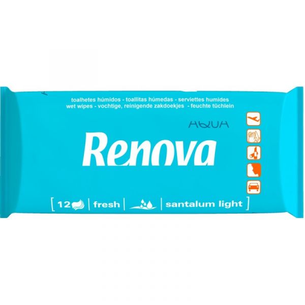Renova Toalhitas Fresh Aqua 12 Unidades