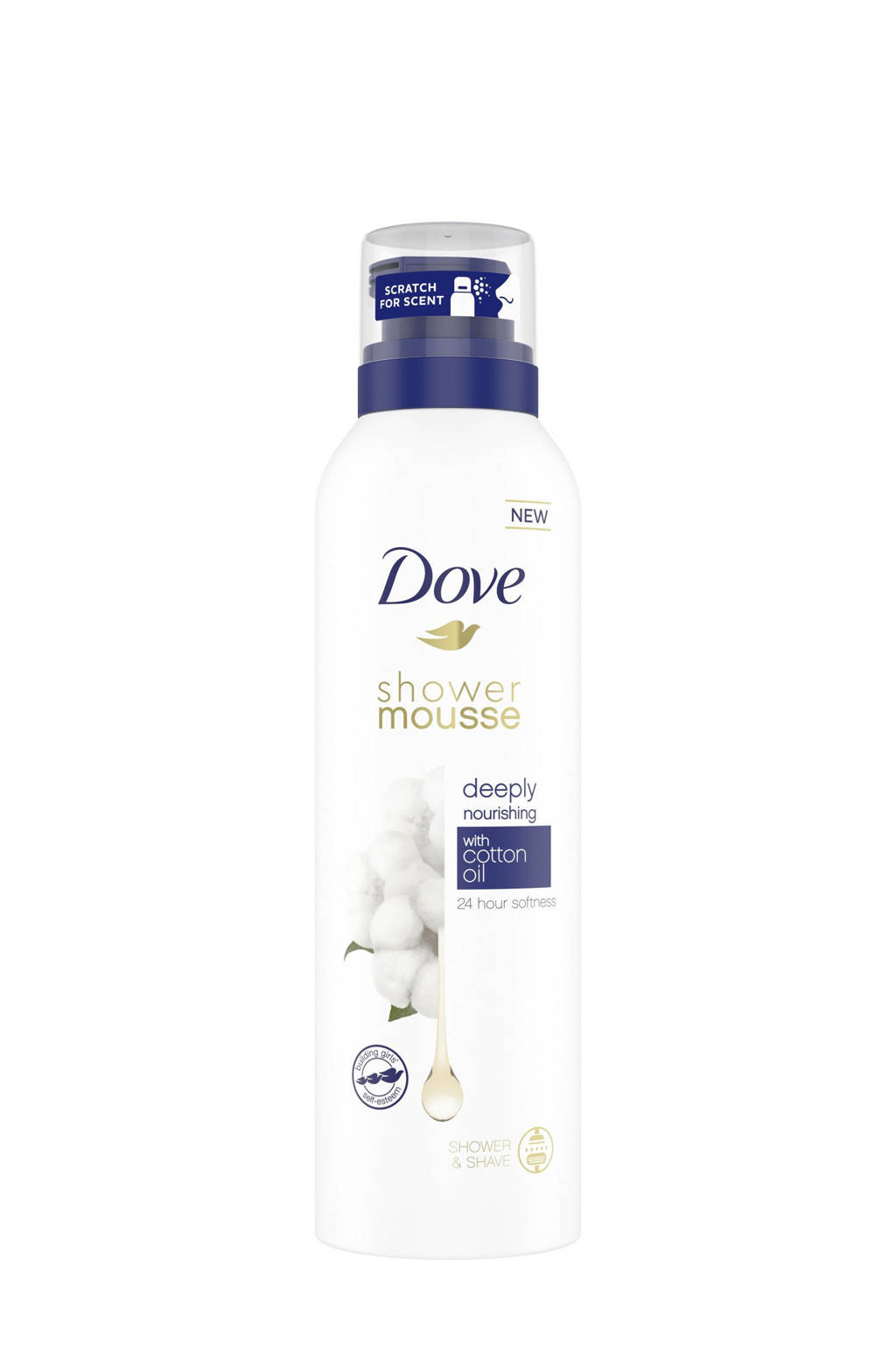 Heerlijke verzorging voor de huidCotton Oil doucheschuim - 6 x 200 ml