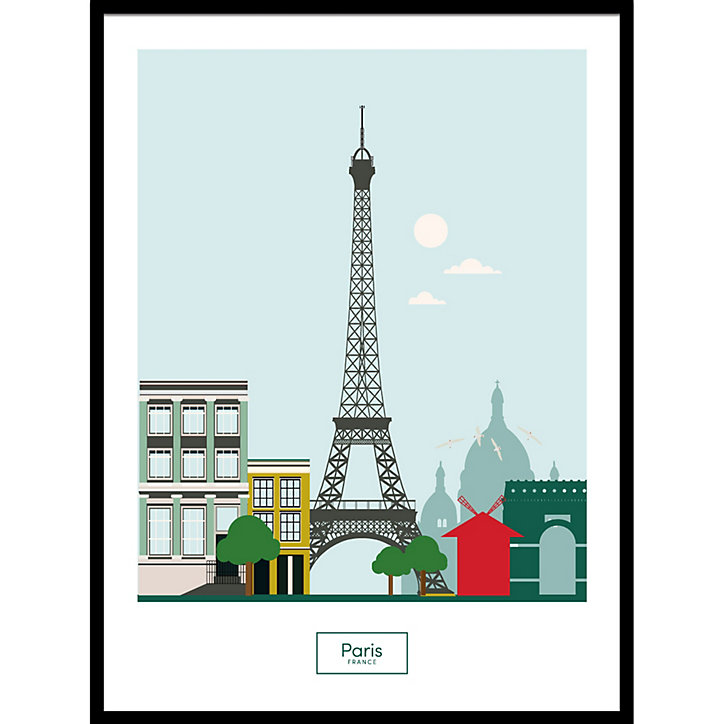 Image encadrée Paris 30 x 40 cm CM Creation