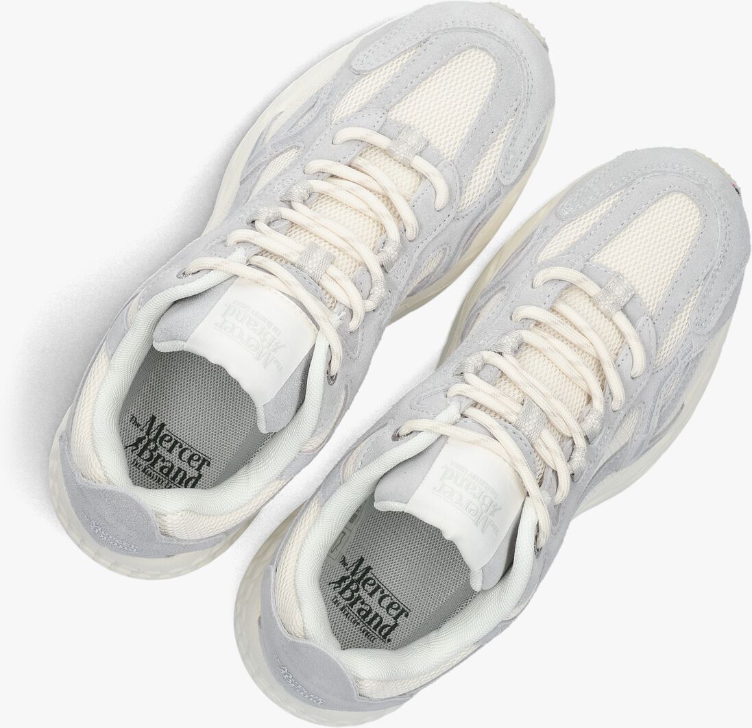 grijze mercer amsterdam lage sneakers the re-run max suede