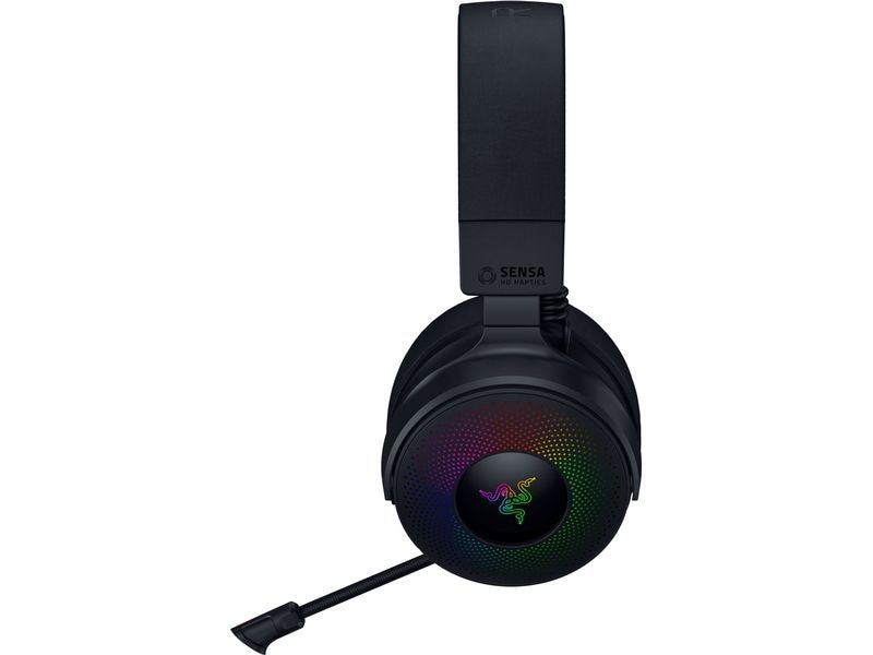 Razer Headset Kraken V4 Pro Schwarz Kabelloses Over-Ear Gaming RGB-Headset