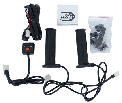 Poignées chauffantes R&G Racing interrupteur guidon 22mm Clip-on