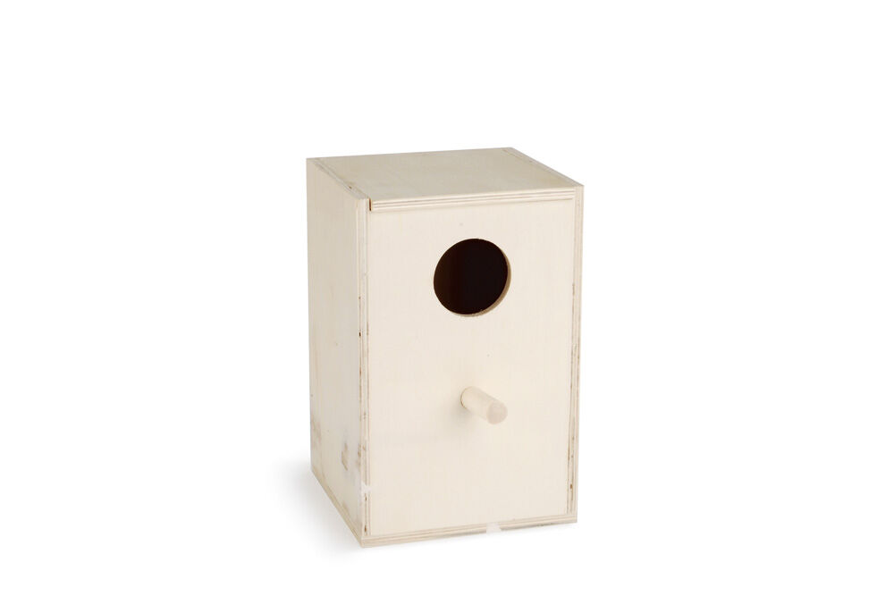Beeztees Broedkastje Staand - Vogel accessoires - Bruin - Klein