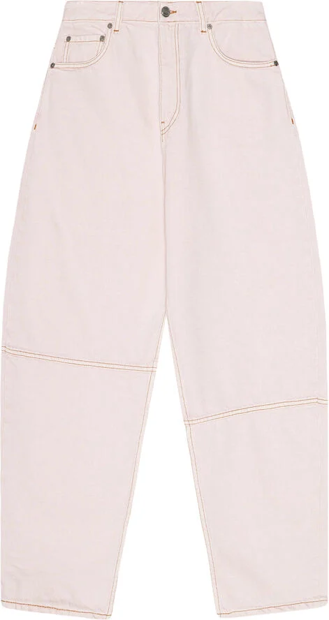 Ganni Overdyed Denim Stary Chalk pink