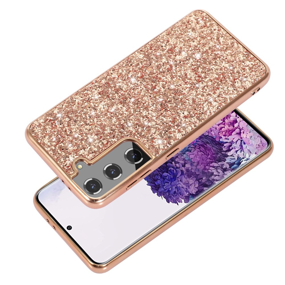 Samsung Galaxy S23 5G Hybrid Hardcase Schutzhülle im Glitzer Design - Schwarz