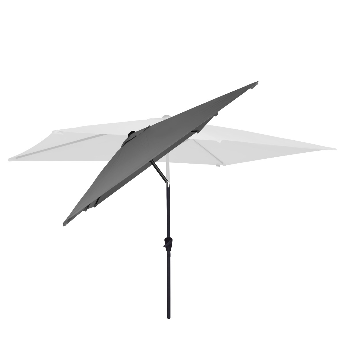 VONROC Premium Rapallo 200 x 300 cm parasol - Grey