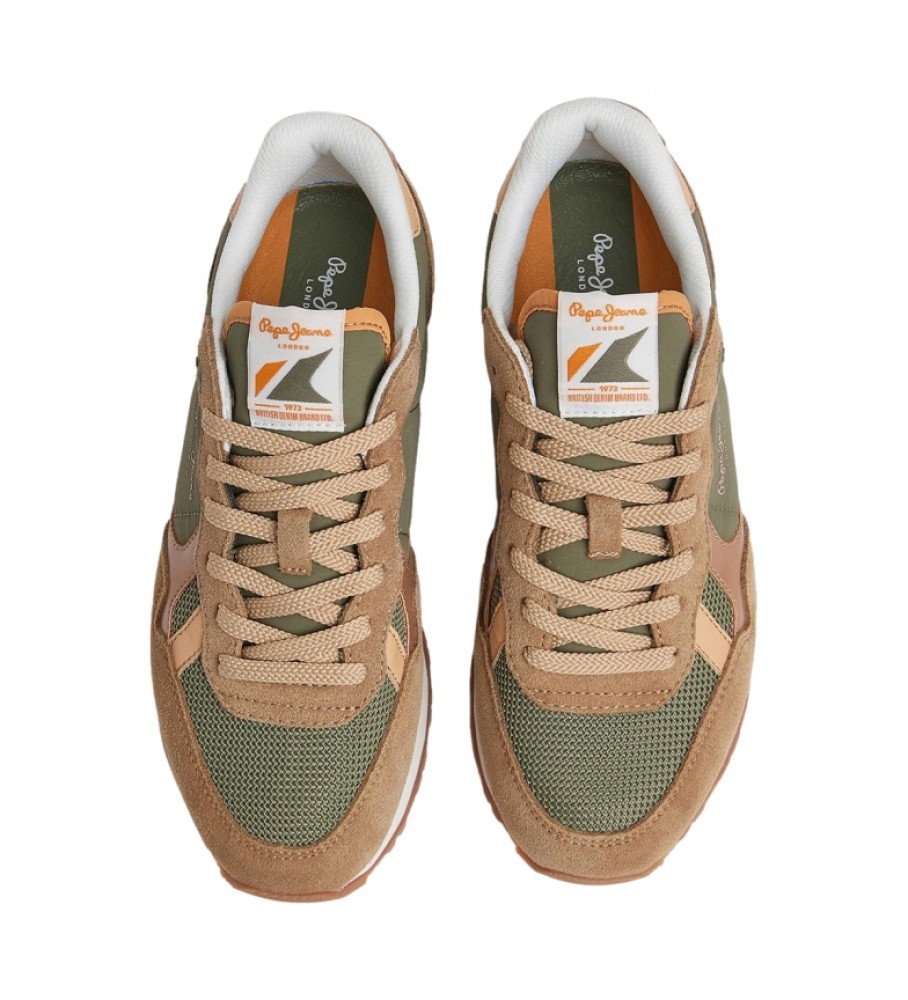 Tênis Pepe Jeans Brit Jump W de couro verde