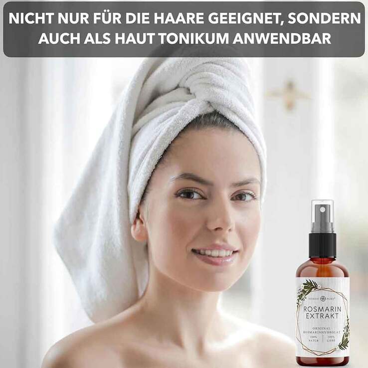Rosmarinextrakt für Haare & Kopfhaut Nordic Pure Spray, 100 ml