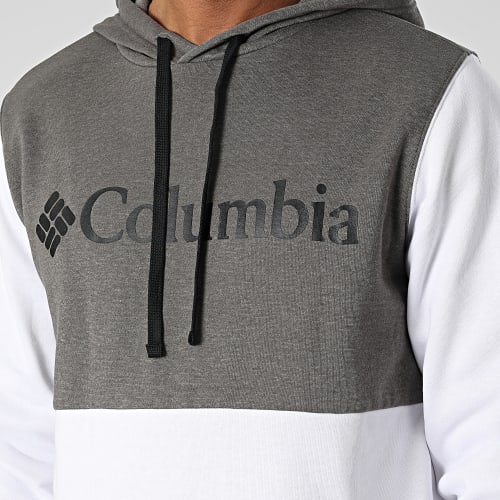 Sweat Capuche Trek Colorblock 1976933 Blanc Gris Chiné