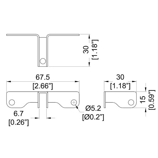 Penn Elcom B1630z vakverdeler 6.7mm, wandmontage