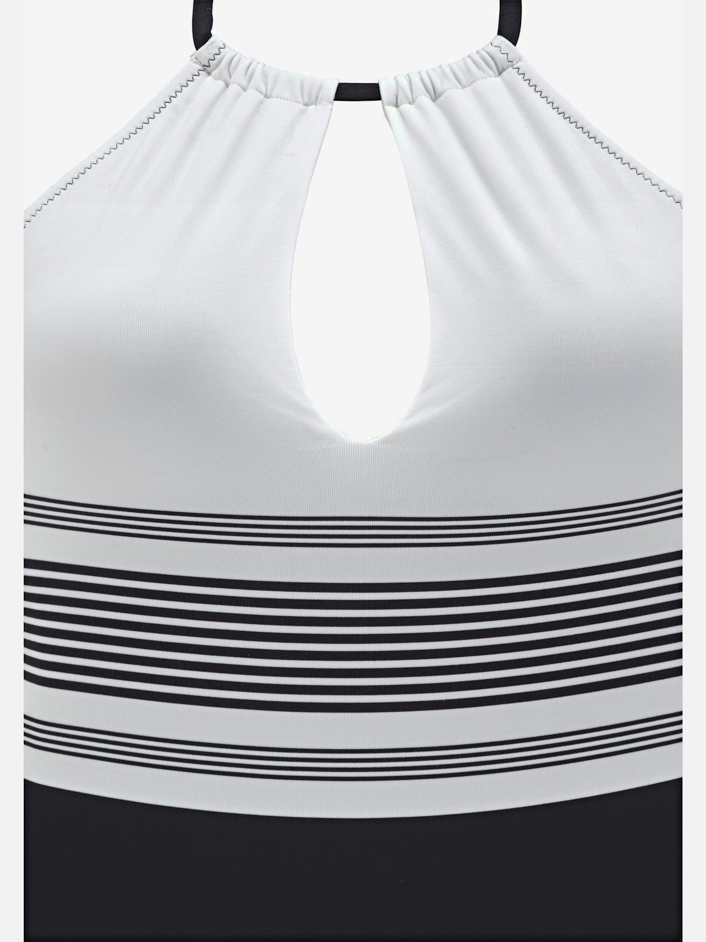 Maillot de bain élégant motif rayé