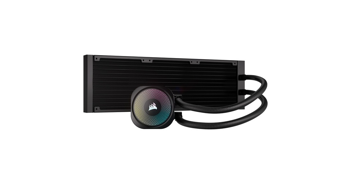 CorsairNAUTILUS 360 RS ARGB+ 3x RS120 ARGB Cooling bundel waterkoeling  (Zwart, 4-pins PWM fan-connector)