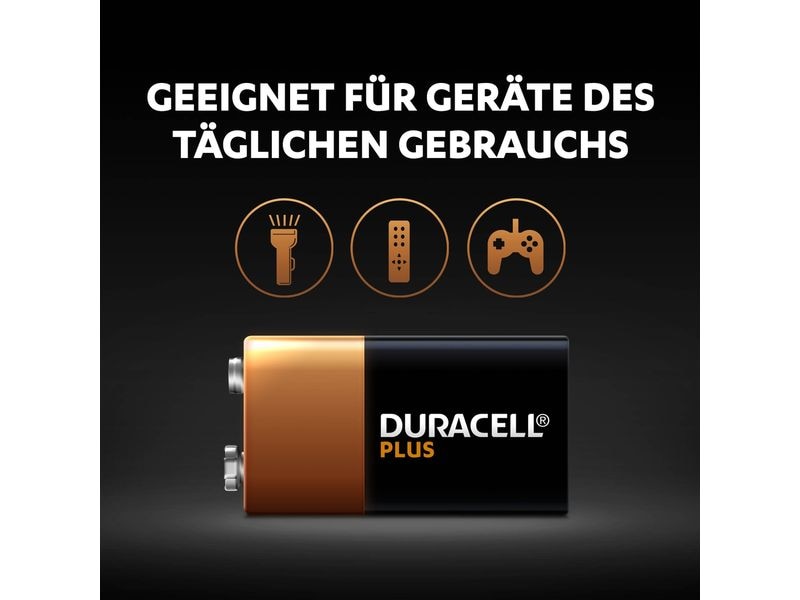 Duracell Batterie Plus Power 9V E-Block , 1 Stück 1 Stück