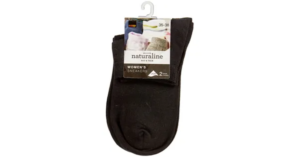Naturaline Damen Sneaker Basic Duo Schwarz 35 - 38