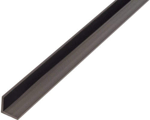 PVC hoekprofiel, zwart, 30x30x2 mm, 1 m