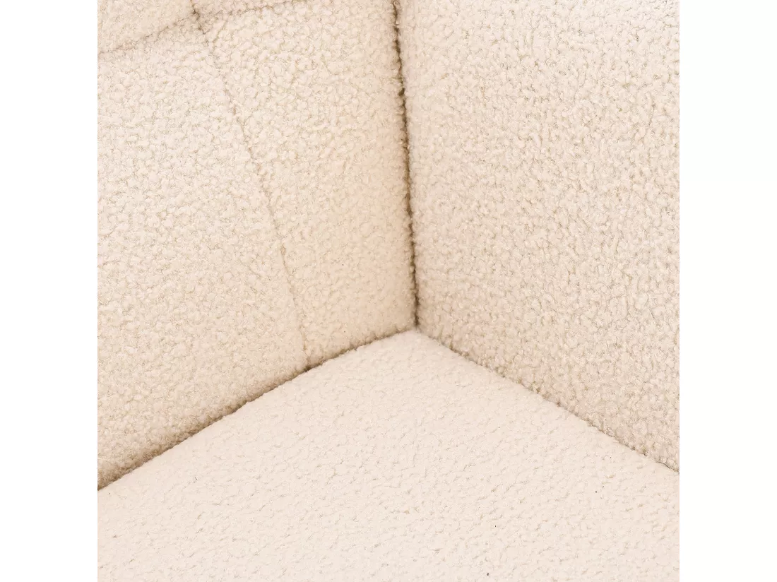 Fauteuil à Bascule Adulte - Chaise à Bascule d'extérieur Ergonomique - pour Salon - Jardin - Chambre - Beige