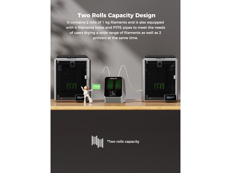 Creality Filament Trockenbox Space Dryer P Filament-Box mit LCD-Touch-Screen zum Wärmen und Trocknen