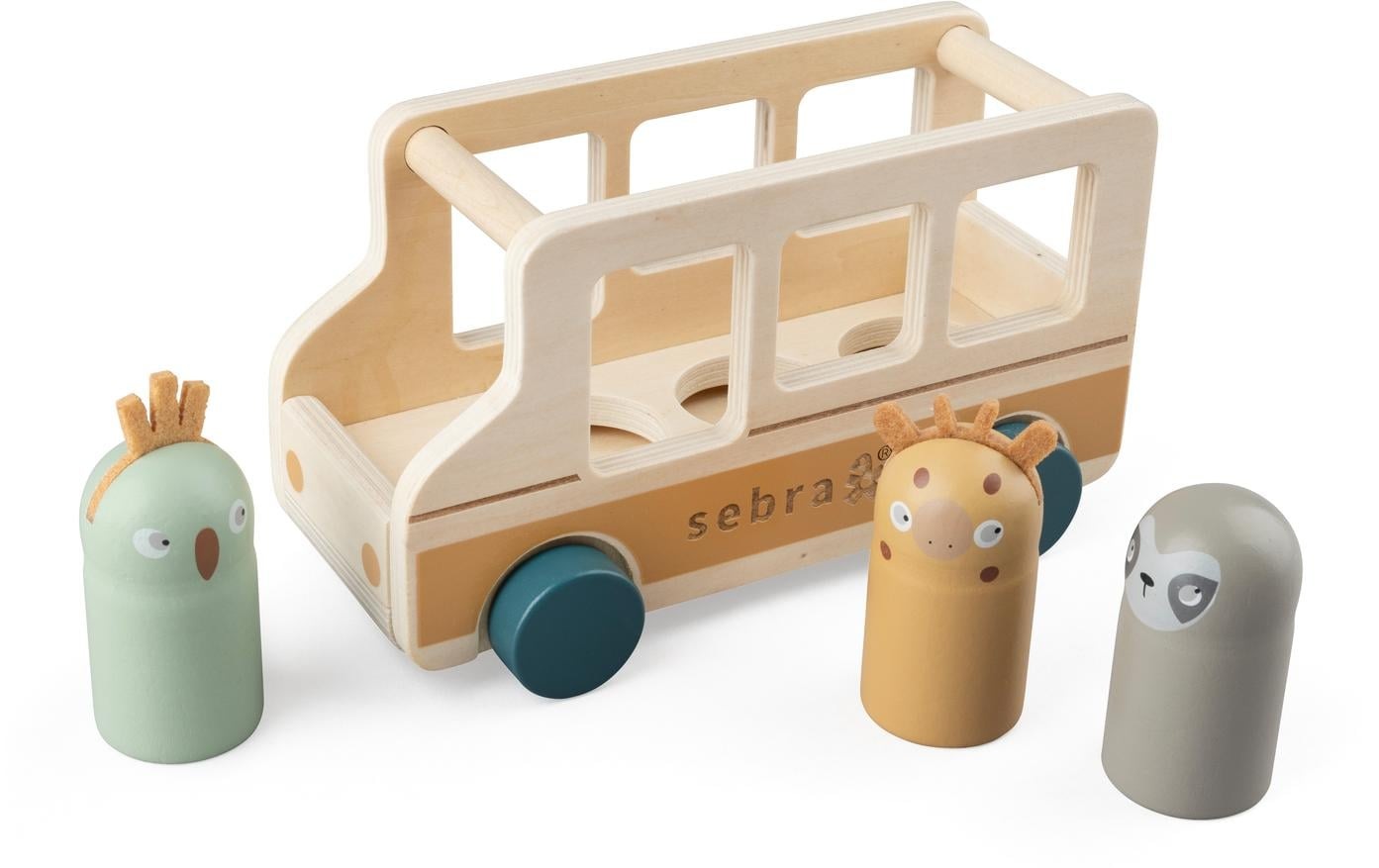 Greifspielzeug »sebra Bus Holz Wildlife«
