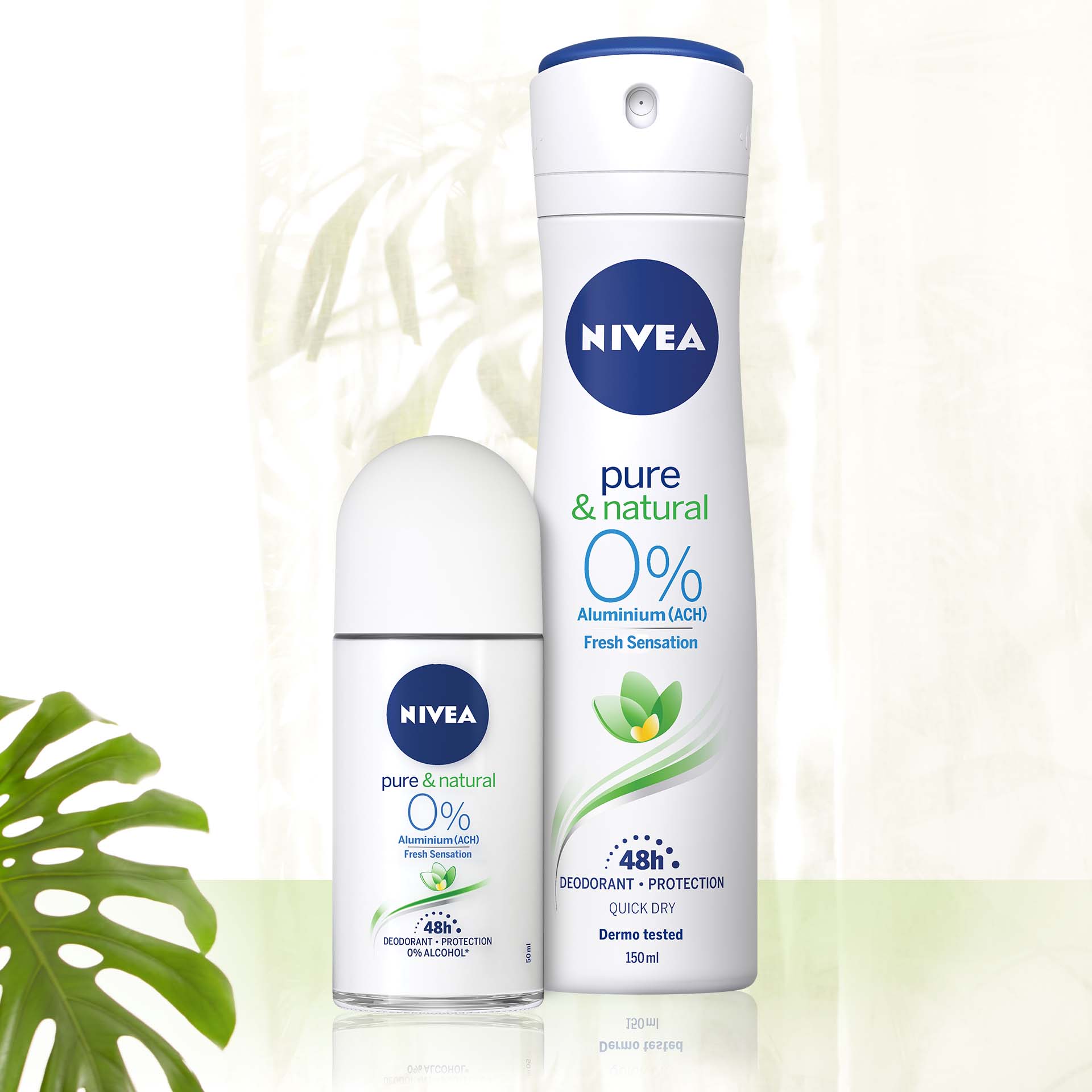 Desodorizante Roll-on Pure & Natural NIVEA 50 ml