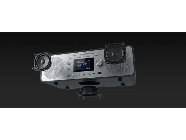 Muse M-885 DBT, DAB, FM, 87,5 - 108 MHz, CD, CD-R, CD-RW, 80 W, LCD, Sort