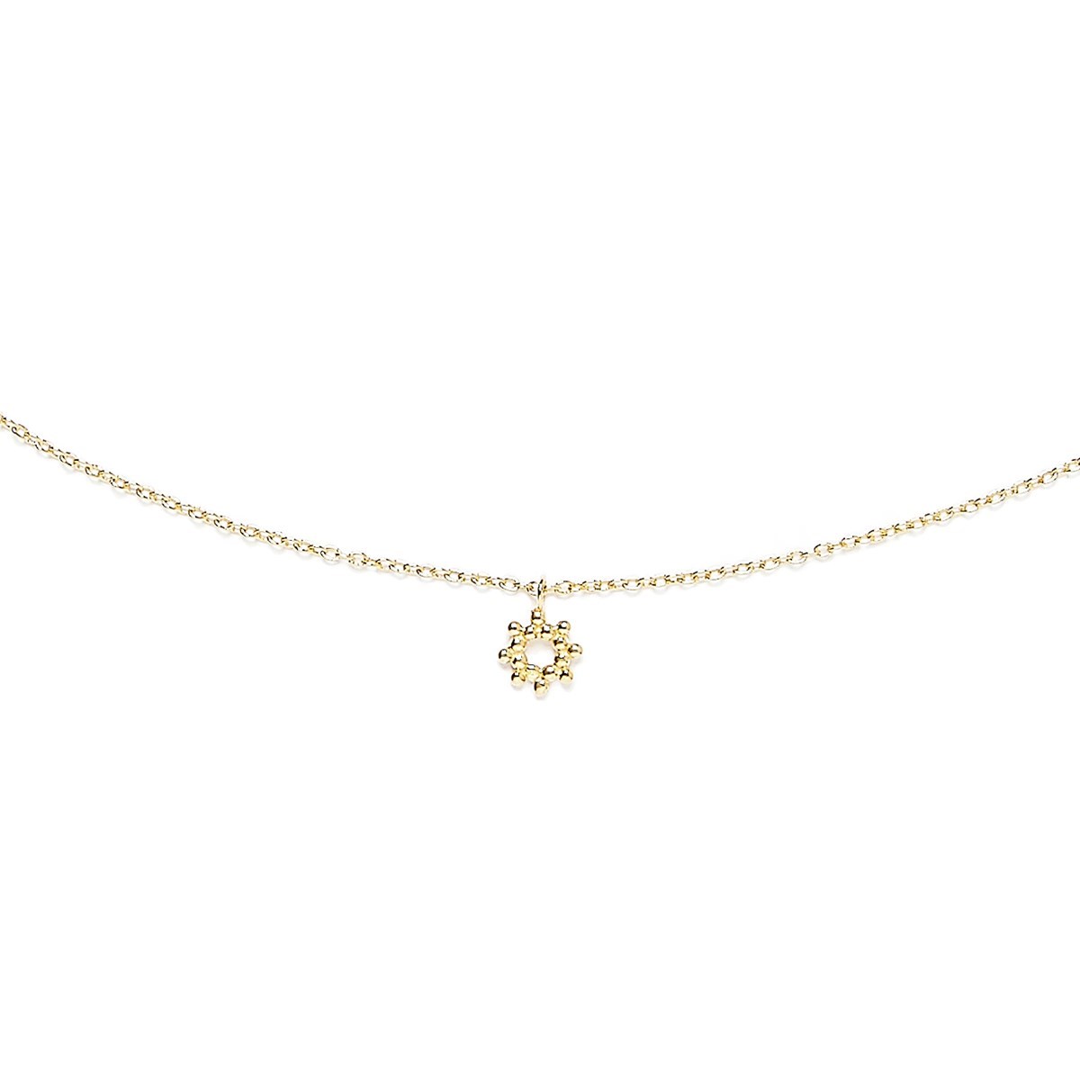 Collier en vermeil mini soleil