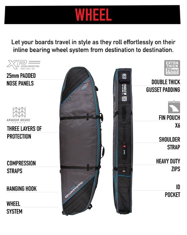 Ocean and earth Housse Double Wheel / Roulette - 9'6