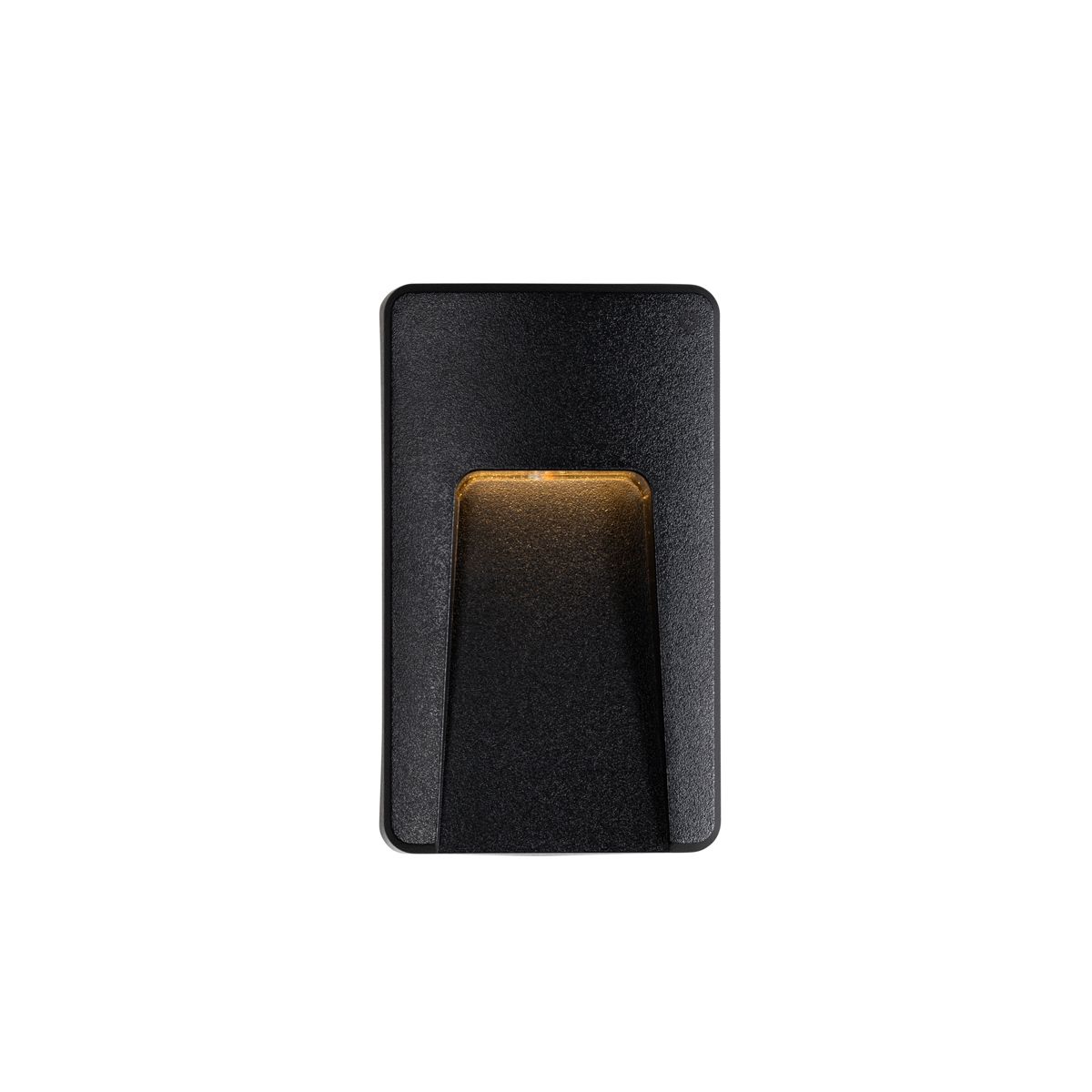 Set van 2 buiten wandlampen zwart rechthoekig incl. LED IP65 - Gem
