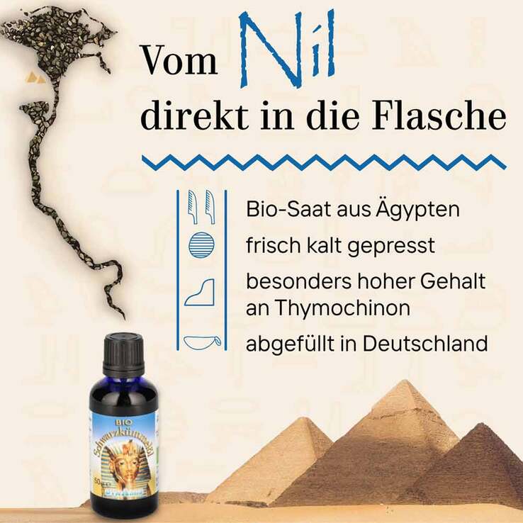 Schwarzkümmel Bio ägypt. Öl, 50 ml