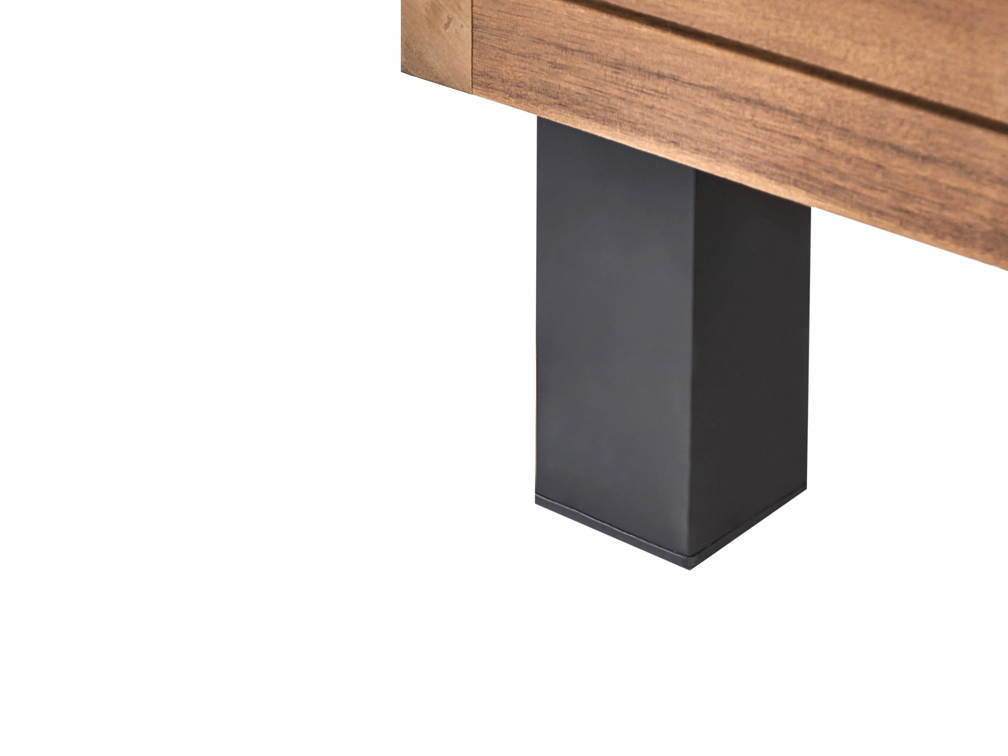 Tuin hoekloungeset met tafel 5-zits FRAZZANO Gecertificeerd acaciahout Gebroken wit