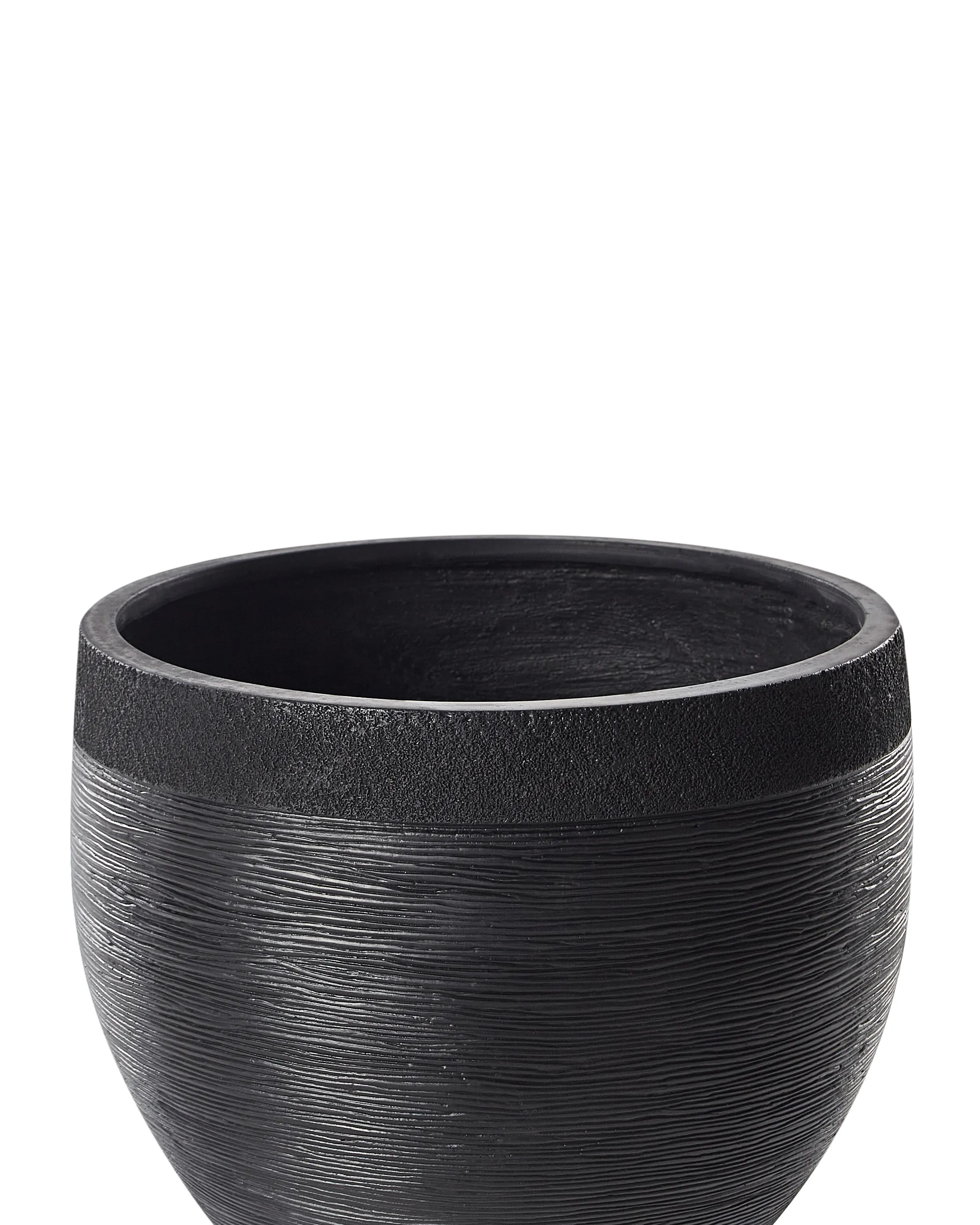 Bloempot ZAKROS 50 cm Zwart