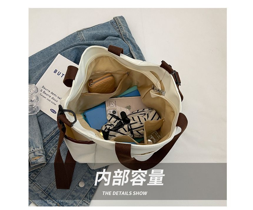 EAVALURE - Paneel Crossbody Tote Bag