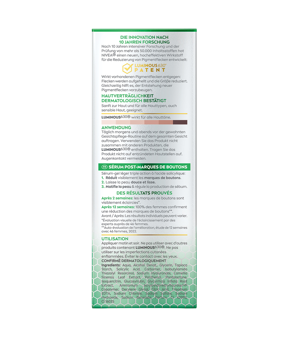 (30ml) Cellular Luminous630® Anti-Pigmentflecken Pickelmale Serum (98710)
