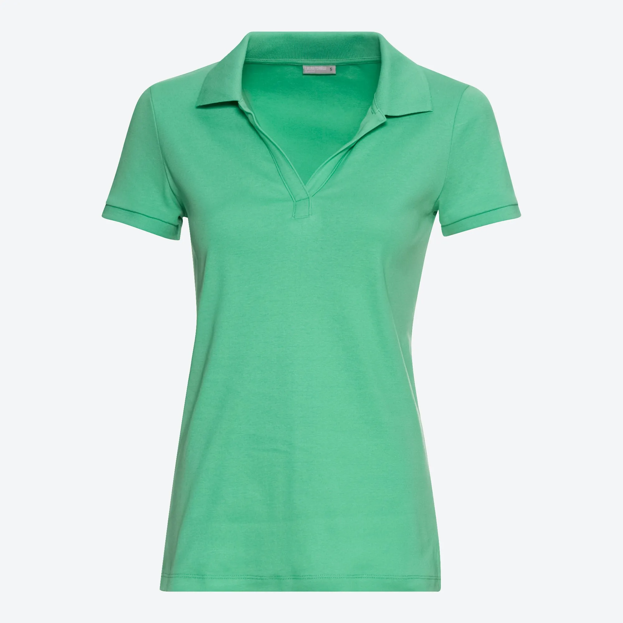 Damen-Poloshirt aus reiner Baumwolle